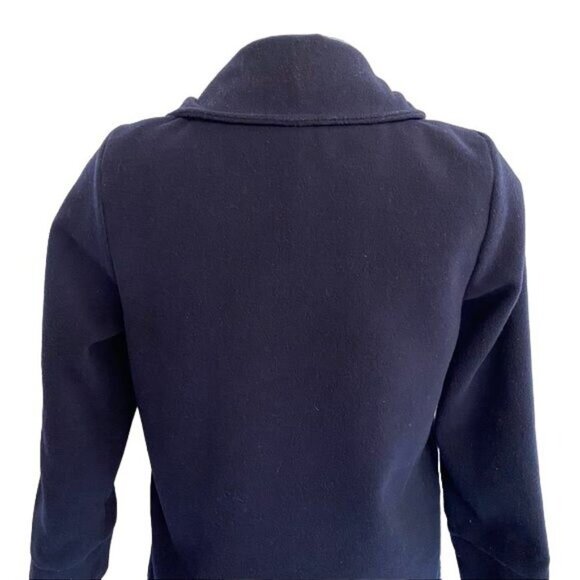 XinyuFushi Pea Coat Blue Jacket Gold Button Women's Coat Size Small - Picture 10 of 11